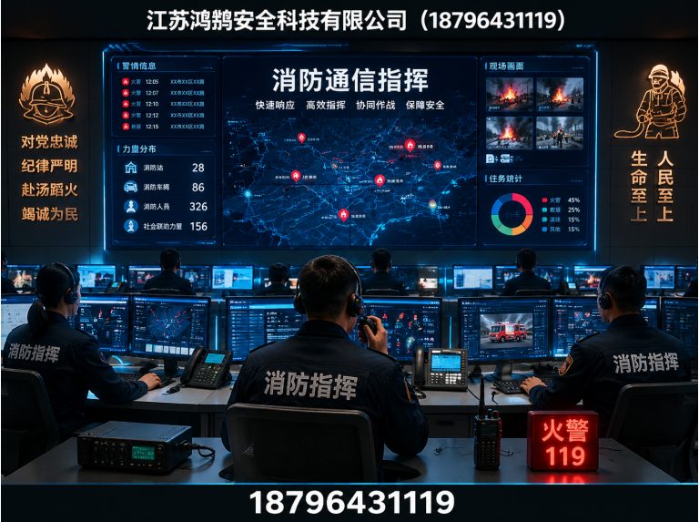 赤峰消防通信指挥展示图